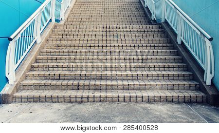 Walkway Stairs Outdoor And Background Photo Stock