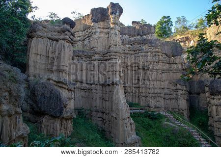 Pha Chor (canyon), In National Park, Chiang Mai Province, Thailand.
Phachor In Doi Lo Park Is Larges