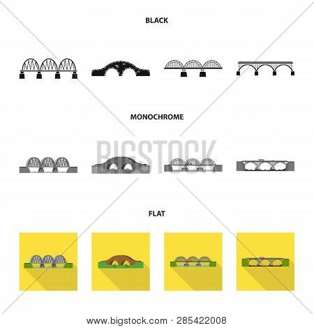 Vector Illustration Of Connection And Design Symbol. Set Of Connection And Side Vector Icon For Stoc