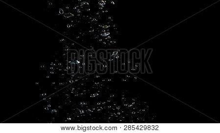 Extream Close-up Images Of Water Bubbles Or Soda Texture