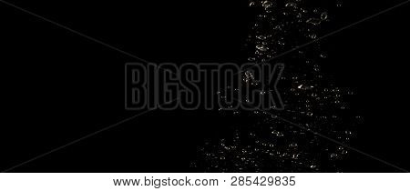 Extream Close-up Images Of Water Bubbles Or Soda Texture