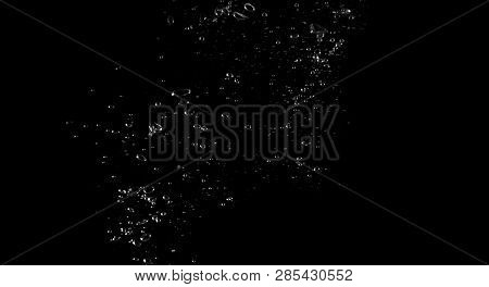 Extream Close-up Images Of Water Bubbles Or Soda Texture