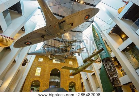 London, Uk - May 22 2018: Imperial War Museums (iwm)  Intended To Record The Civil And Military War