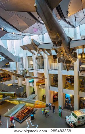 London, Uk - May 22 2018: Imperial War Museums (iwm)  Intended To Record The Civil And Military War