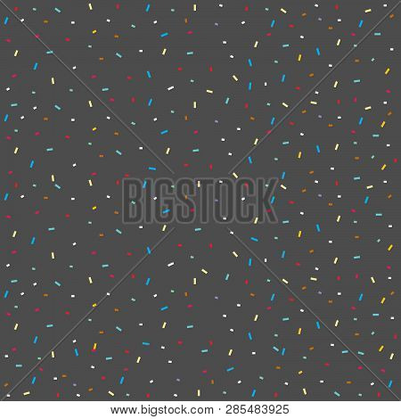 Confetti Pattern Background, Full Color Background, Party Background Vector