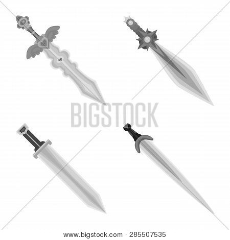 Vector Illustration Of Sharp And Blade  Icon. Collection Of Sharp And Dagger  Stock Vector Illustrat