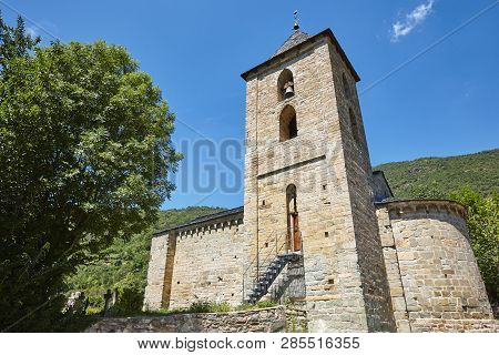 Spanish Romanesque Art. Lassumpcion De Coll Church. Boi Valley