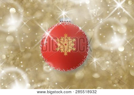 This Is A Decoration With A Christmas-tree Ball