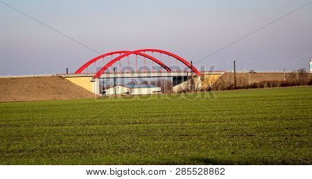 Bridge Of B6n Near Köthen Saxony Anhalt Photographed From Public Space