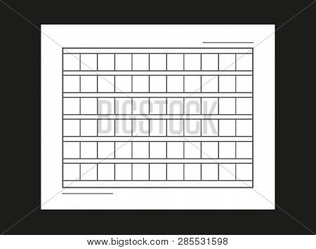 Squared Manuscript Vector Illustration Concept Image Icon