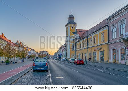 Cluj-napoca, Romania - October 13, 2018: Transfiguration Church On Eroilor Avenue, Heroes Avenue - A