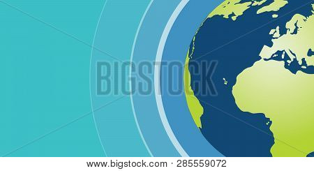 Earth Globe Design - Global Business, Technology, Globalisation Concept, Vector Template