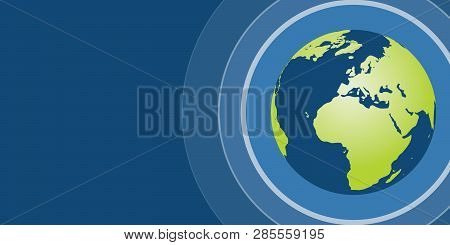 Earth Globe Design - Global Business, Technology, Globalisation Concept, Vector Template