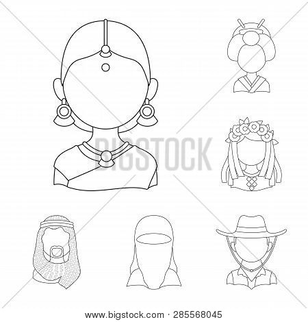 Vector Illustration Of Imitator And Resident Icon. Set Of Imitator And Culture Vector Icon For Stock