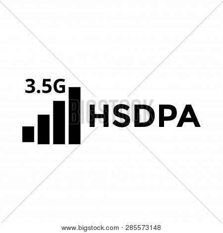 Hsdpa Signal Icon Design Template Vector Isolated Illustration