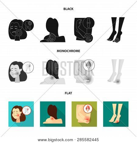 Vector Illustration Of Hospital And Rendering Icon. Collection Of Hospital And Help Stock Symbol For