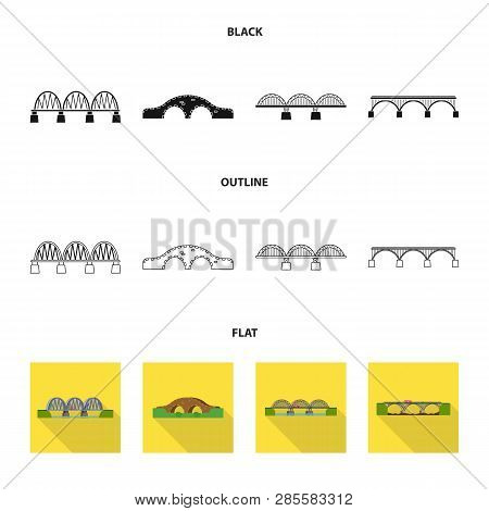 Vector Design Of Connection And Design Logo. Set Of Connection And Side Vector Icon For Stock.