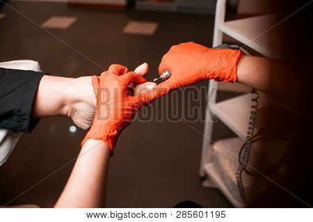 Medical Office, Podology, Treatment Of Foot Problems, Doctor And Patient, Healthy Lifestyle