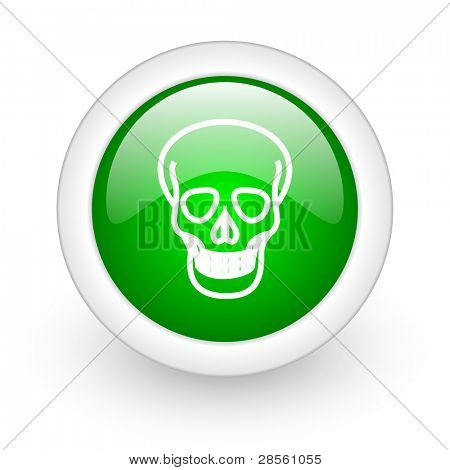 pulsante web teschio