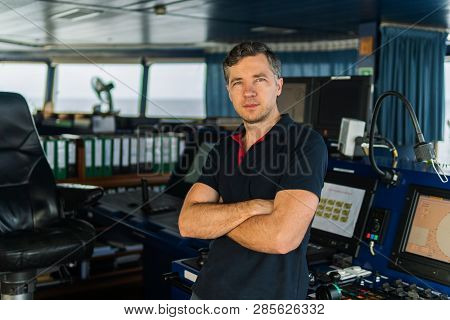 Marine Navigational Officer During Navigational Watch On Bridge