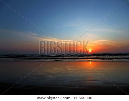 Stunning Sunset Over The Ocean