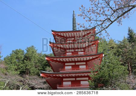 Chureito Pagoda At Arakura Sengen Shrine I