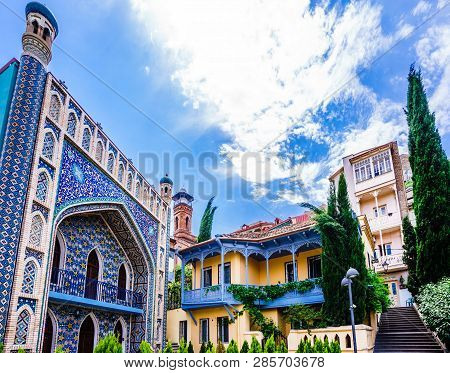 Juma Mosque And Arabic Style Building In Old Tbilisi, Georgia