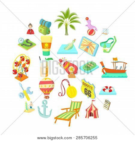 Shady Enterprise Icons Set. Cartoon Set Of 25 Shady Enterprise Icons For Web Isolated On White Backg