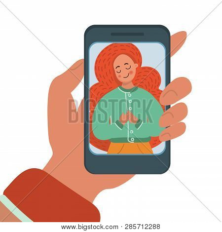 Mobile Photo Flat Market Business Vector Illustration Set For Print, Internet Business, Marketing An