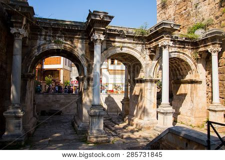 Hadrians Gate In The City Of Antalya In Turkey Taken On 12.5.2018