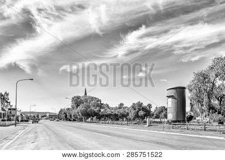 Calvinia, South Africa, August 30, 2018: A Street Scene In Calvinia In The Northern Cape Province. T