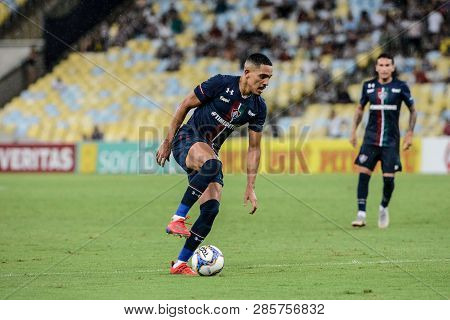 Rio, Brazil - February 22, 2019: Gilberto Player In Match Between Bangu And Fluminense By The Carioc