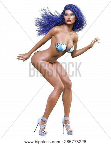Tall Sexy Woman Minimalist Futuristic Lingerie.metal Bra Panties.conceptual Fashion Art.seductive Ca