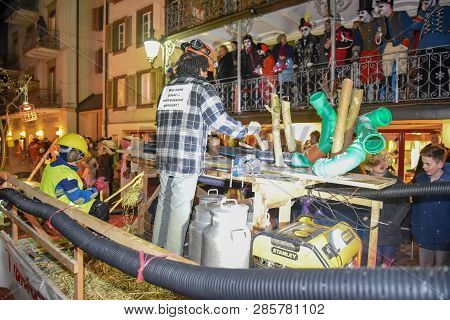 Participants In Costumes Perform A Street Procession At The Carnival