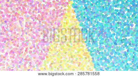 Abstract Pastel Pointillistic And Geometric Background Pattern