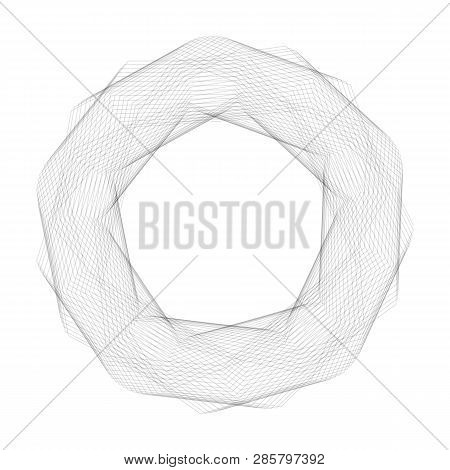 Mandala, Optical Illusion, Pattern, Circular Geometric Pattern, Spirogram. Oriental Pattern. Vector 