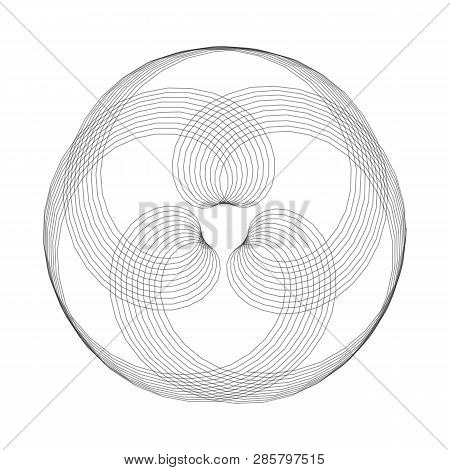 Mandala, Optical Illusion, Pattern, Circular Geometric Pattern, Spirogram. Oriental Pattern. Vector 