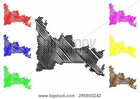 Ogun State (subdivisions Of Nigeria, Federated State Of Nigeria) Map Vector Illustration, Scribble S