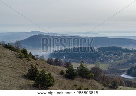 Overview Of The Agli, Kastamonu In Turkey.turkish Villages In The Black Sea Region.