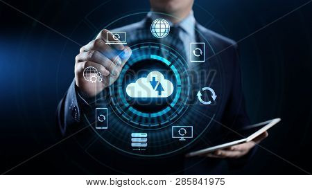 Backup Software Application Database Internet Technology Concept.