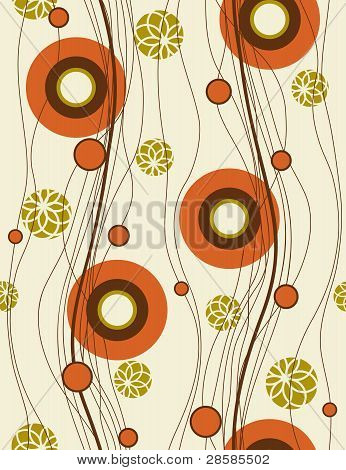 Fond transparent avec des coquelicots abstraites.  Illustration vectorielle.