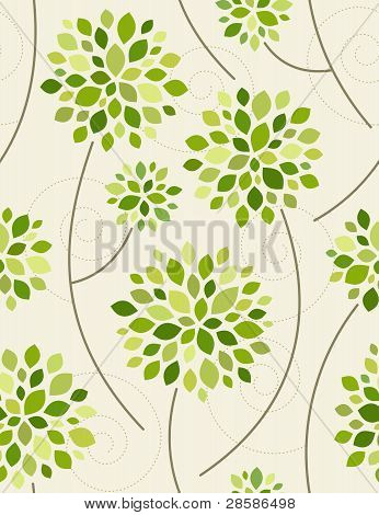 Forêt du printemps. Illustration vectorielle continue.