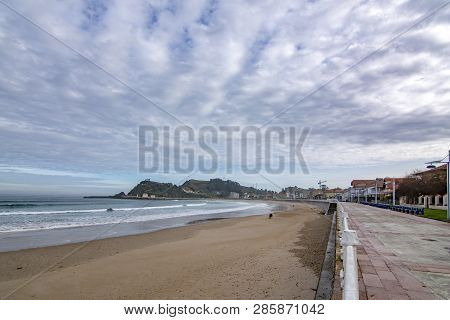 Ribadesella, Asturias, Spain; January 2016:  View Of Ribadesella, One Of The Most Touristic Places I