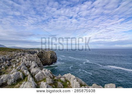 Cliffs And Rocks Of The Asturian Coast, Spain