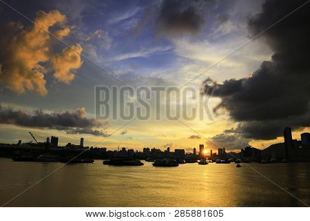 The Seaside Park In Kwun Tong Promenade Hong Kong