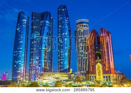 Etihad Towers In Abu Dhabi, United Arab Emirates