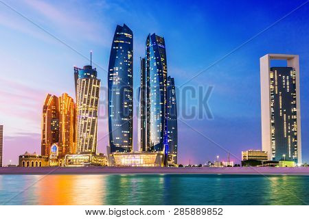 Etihad Towers In Abu Dhabi, United Arab Emirates