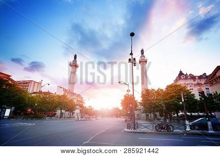 Columns Of Barriere Du Trone, Nation Square Paris