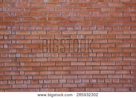Old Wall Of Boards Peeling Paint Red Burgundy