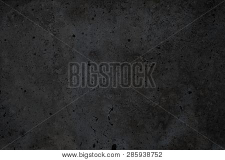Black Handmade Texture. Black Wall. Black Texture Background.